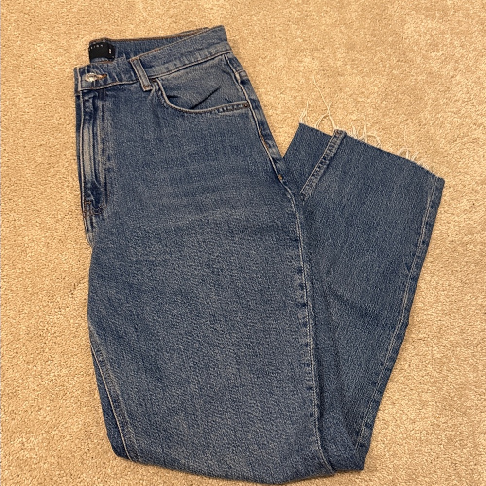 ASOS High Rise Blue Jeans